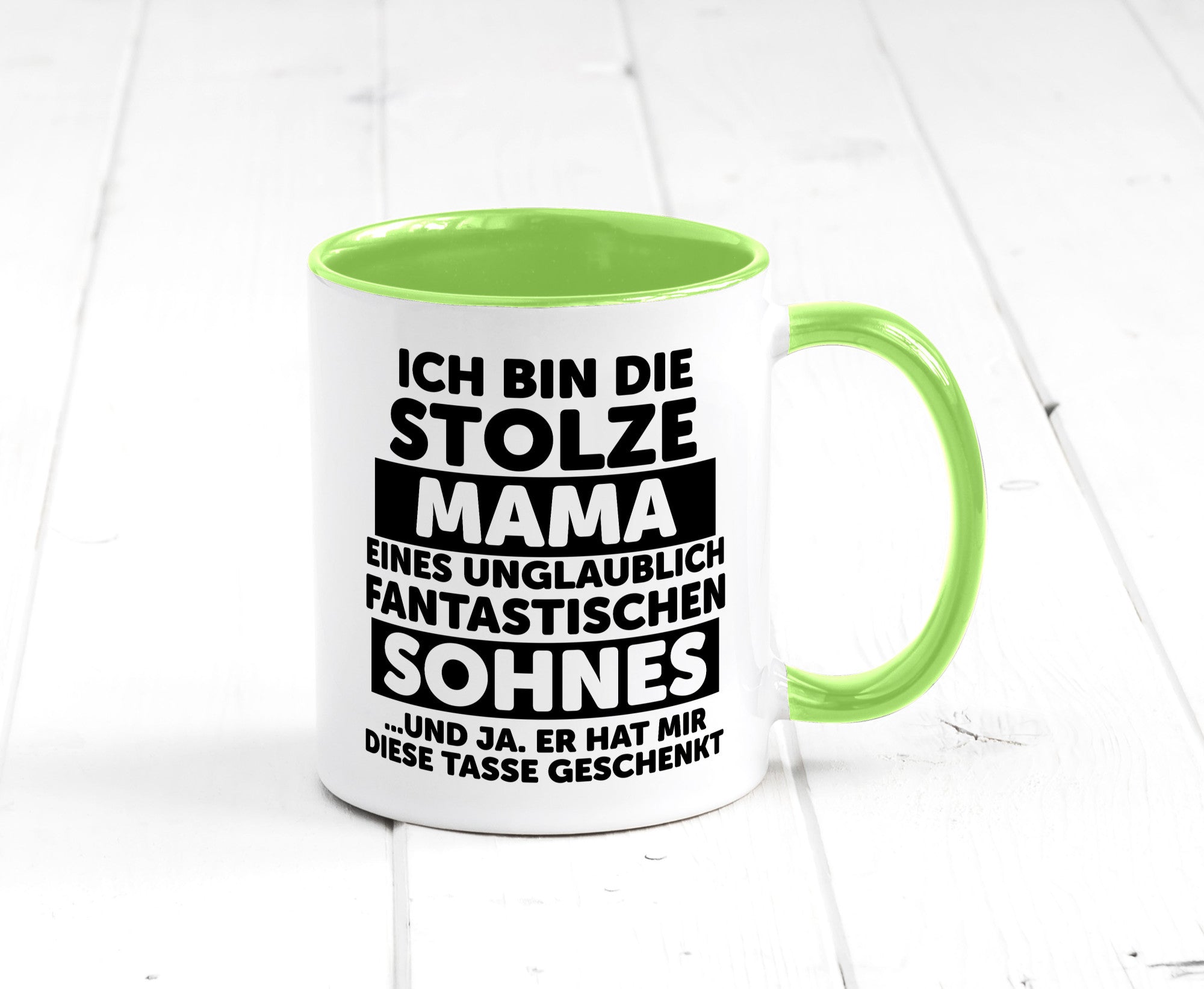 Stolze Mama | Fantastischer Sohn Beste Humor Familie Geschenkidee Tasse