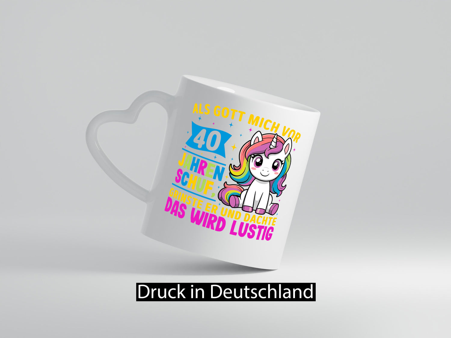 40. Geburtstag | Als Gott mich schuf 40 Jahre Geschenk Geschenkidee lustiger