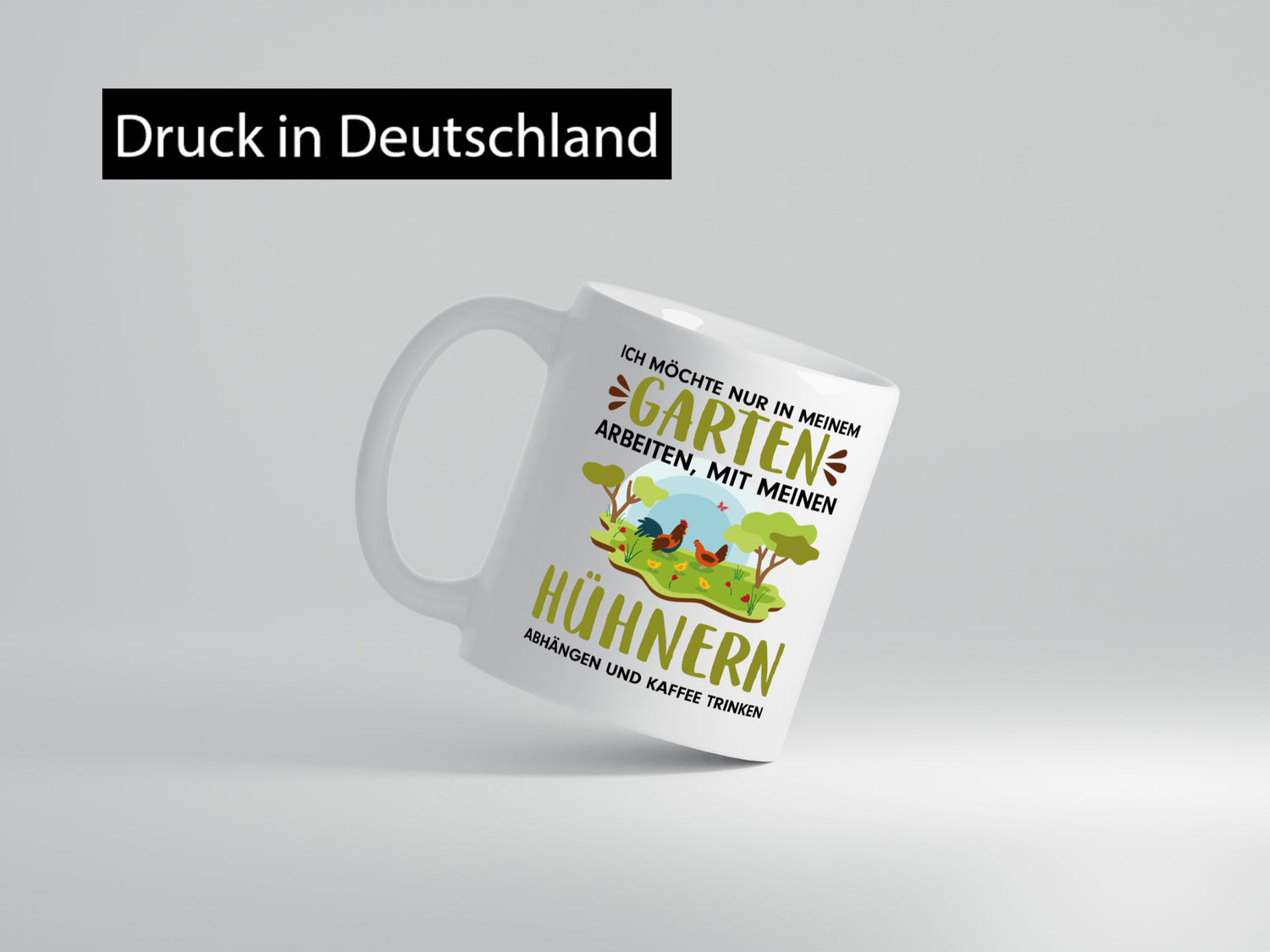 Garten Hühner | Gartenarbeit Tasse Bauernhof Spruch lustiger Geschenk Arbeit