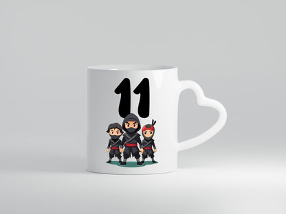 11. Geburtstag | 11 Jahre Ninja Geschenkidee Humor Tasse