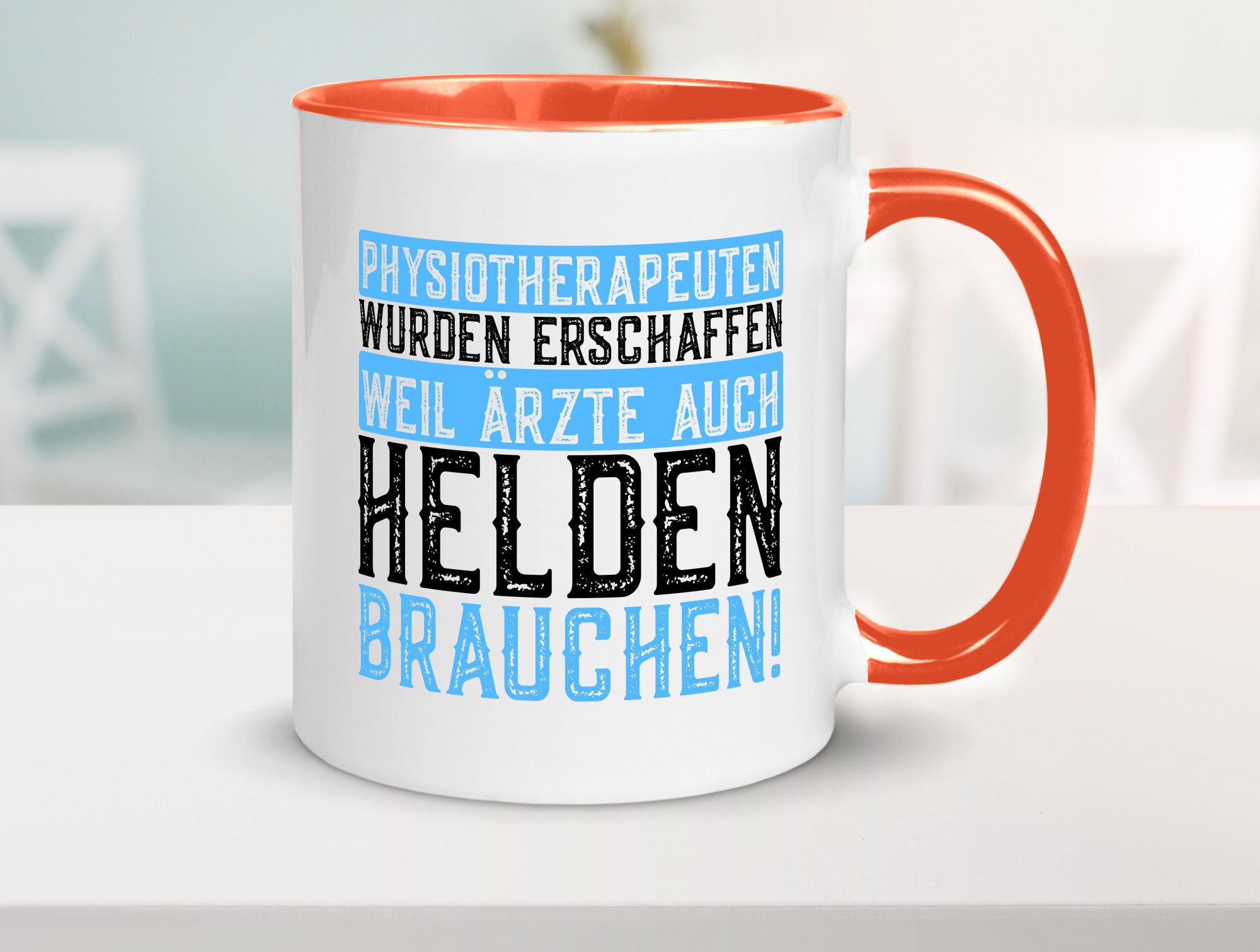 Physiotherapeut | Helden Therapeutin lustiger Spruch Humor Geschenkidee Tasse