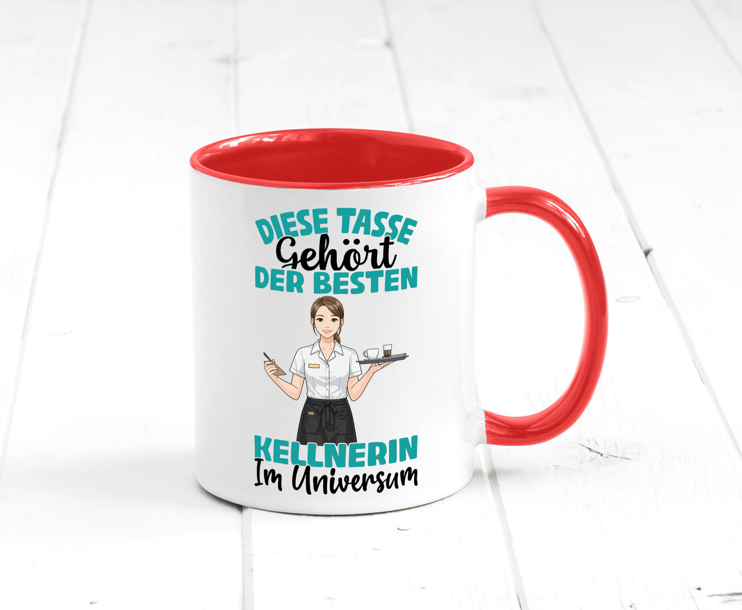 Im Universum: Kellnerin | Beruf kellnern Bedienung Geschenkidee Arbeit Kollegen