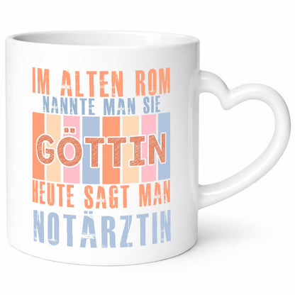 Heute sagt man: Notärztin | Ärztin lustig Humor Geschenkidee Geschenk Tasse