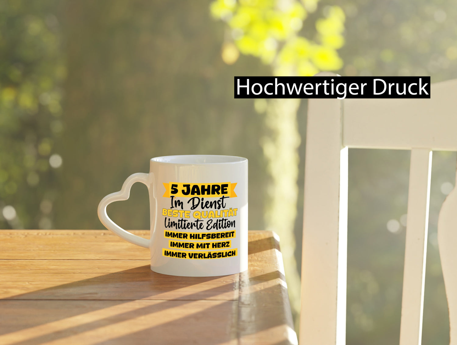 5 Jahre im Dienst | Jubiläum Arbeit v8 lustig Kollegen Büro Geschenk Tasse