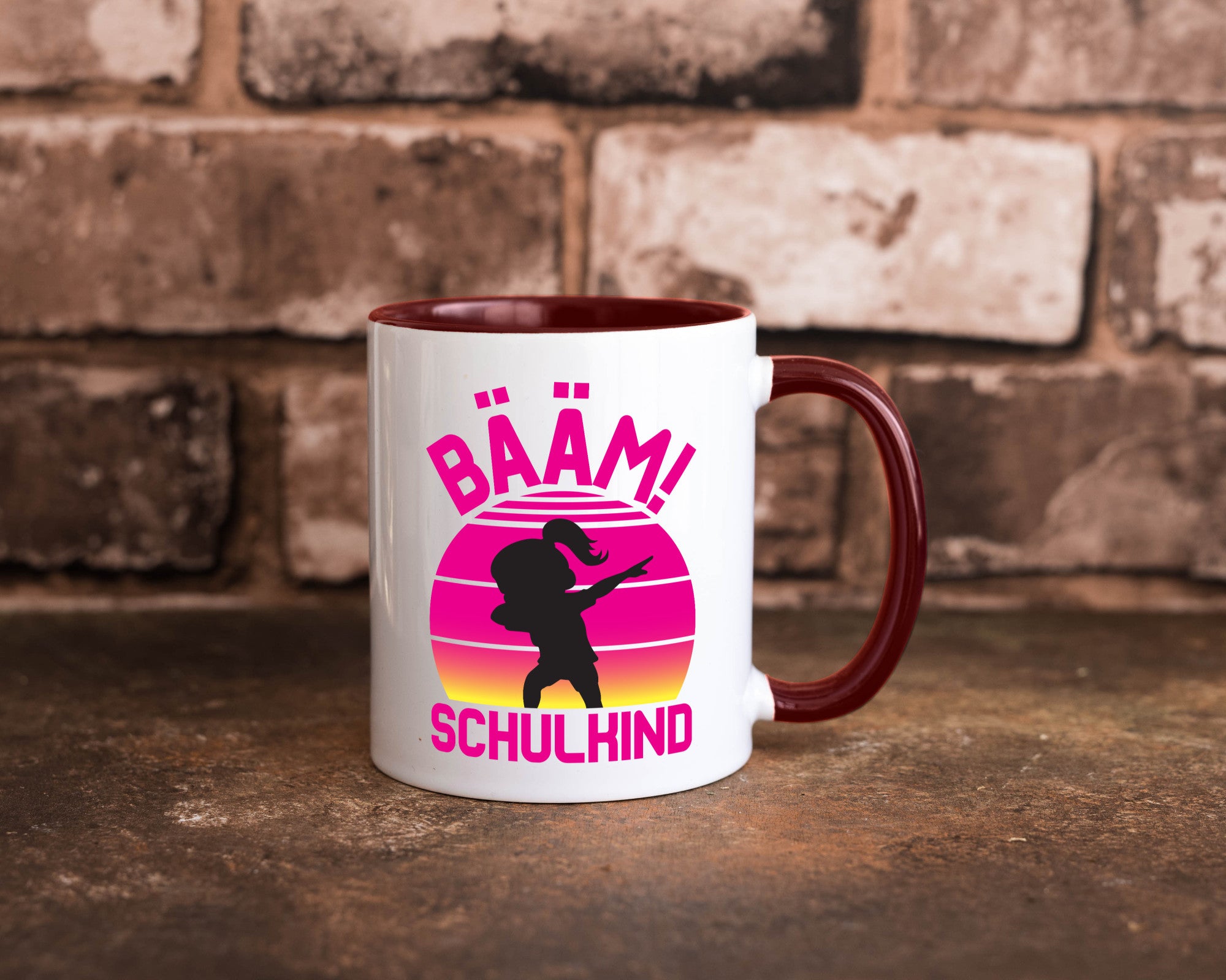 Bääm Schulkind | Einschuldung Schulanfang Geschenkidee Humor Tasse