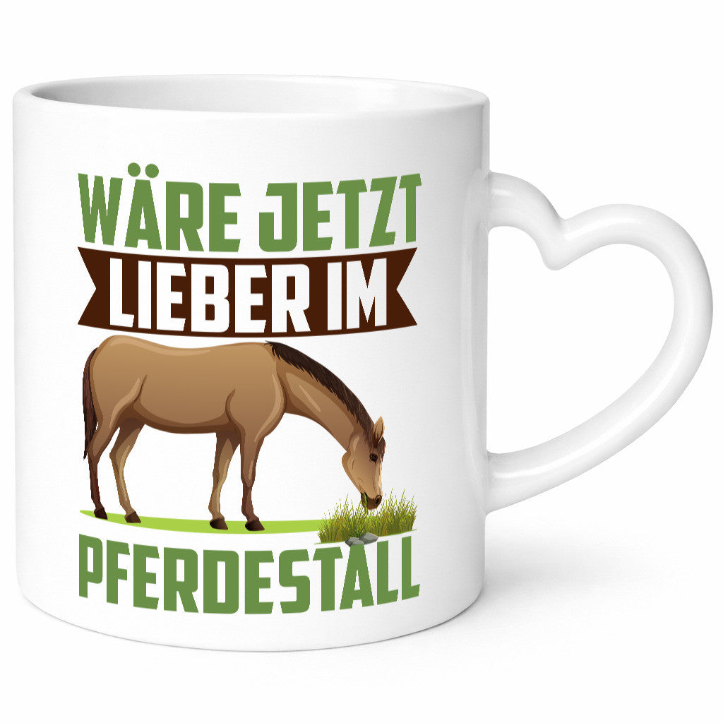 Wäre jetzt lieber im Pferdestall | Pferdeliebhaber Reithof Geschenk Humor