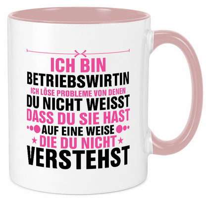 Löse Probleme: Betriebswirtin | Betriebswirtschaft Geschenkidee Humor Tasse