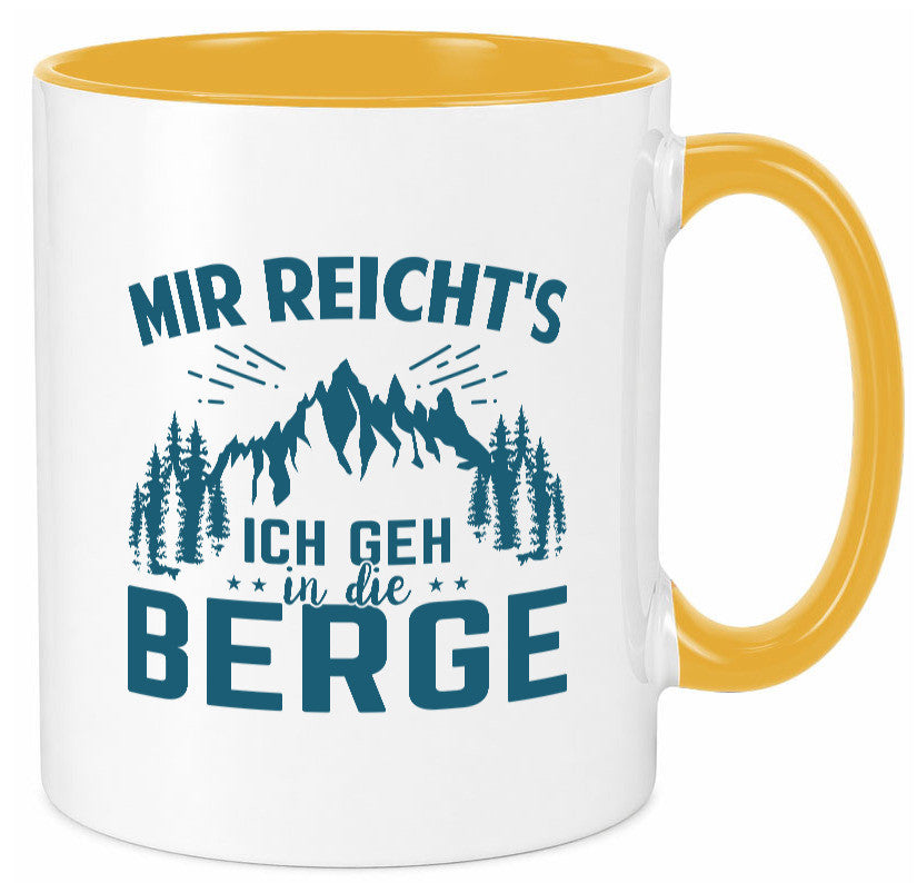 Ich geh in die Berge | Bäume lustig Humor Geschenkidee Geschenk Tasse