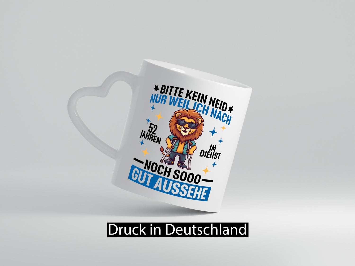 52 Jahre im Dienst | Arbeitsjubiläum Arbeit lustig Kollegen Büro Geschenk Tasse