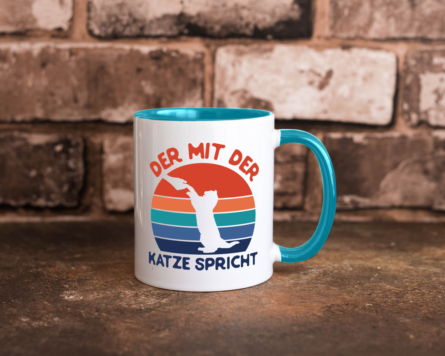 Der mit Katze Spricht | Katzenliebhaber Humor Tierliebhaber Geschenkidee Tasse
