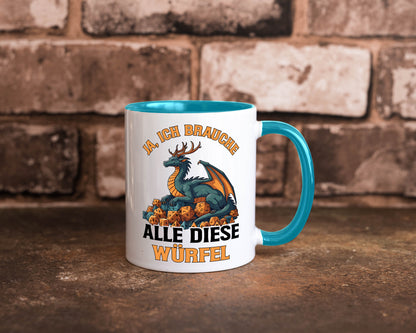Ja ich brauche alle diese Würfel | Drache Rollenspiel v2 Geschenk Humor