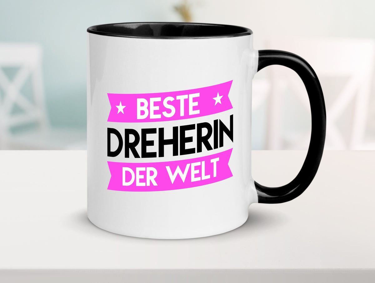 Beste Dreherin | Fräser Dreher lustiger Spruch Geschenk Humor Geschenkidee Tasse