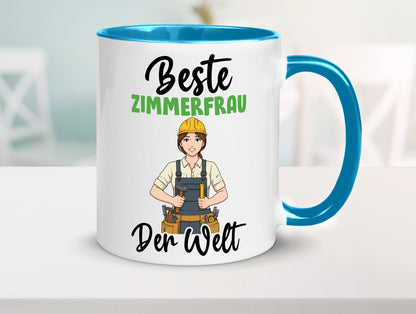 Beste Zimmerfrau| Holzbau | Handwerkerin v2 Geschenk Humor Geschenkidee