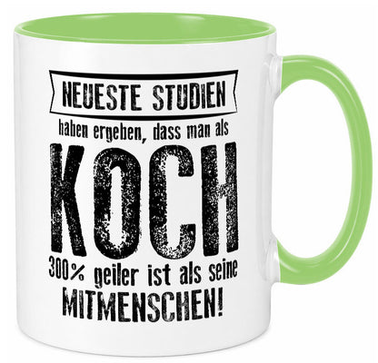 Neuste Studien: Koch | Chefkoch Humor Arbeit Kollegen Büro Geschenkidee Tasse