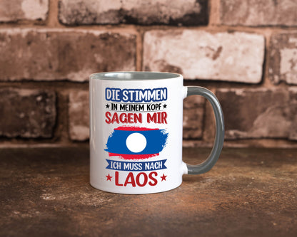 Laos | Urlaub Stimmen in meinem Kopf Traumland lustig Humor Geschenkidee