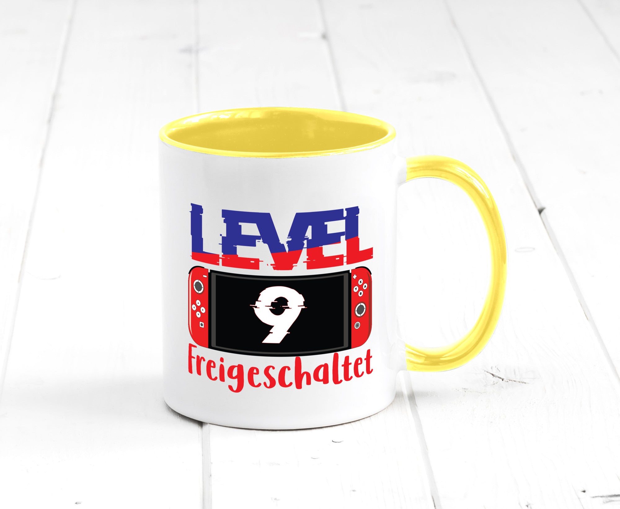 Level 9 Freigeschaltet | 9. Geburtstag Zocker Gamer Humor Geschenkidee Tasse