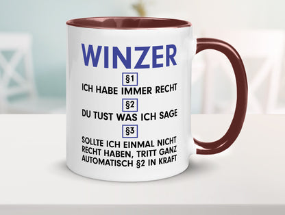 Ich habe immer Recht Winzer | Weinbauer Wein lustig Humor Geschenkidee Geschenk