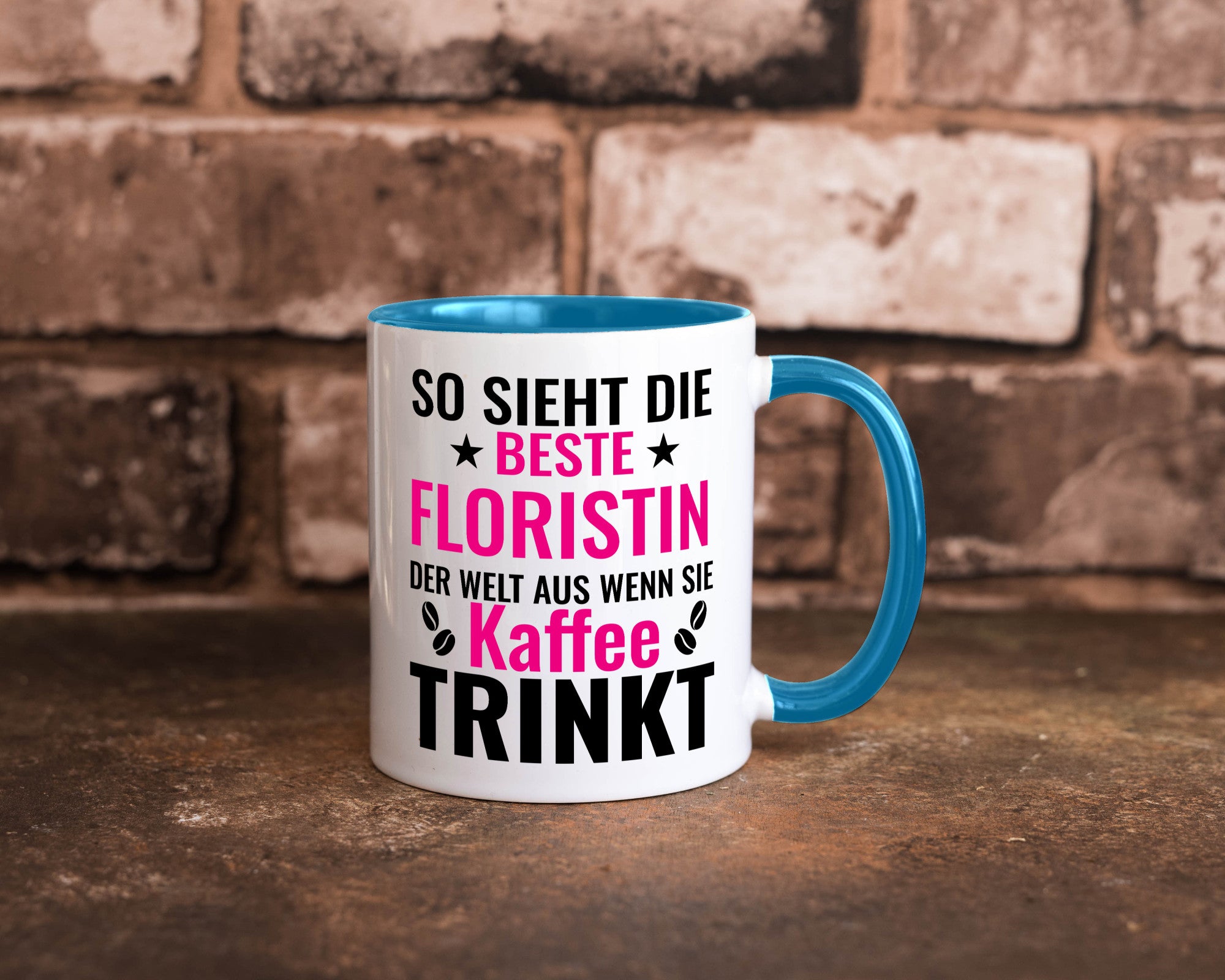 Kaffee trinkt: Floristin | Blumen Verkäuferin lustiger Spruch Geschenk Humor