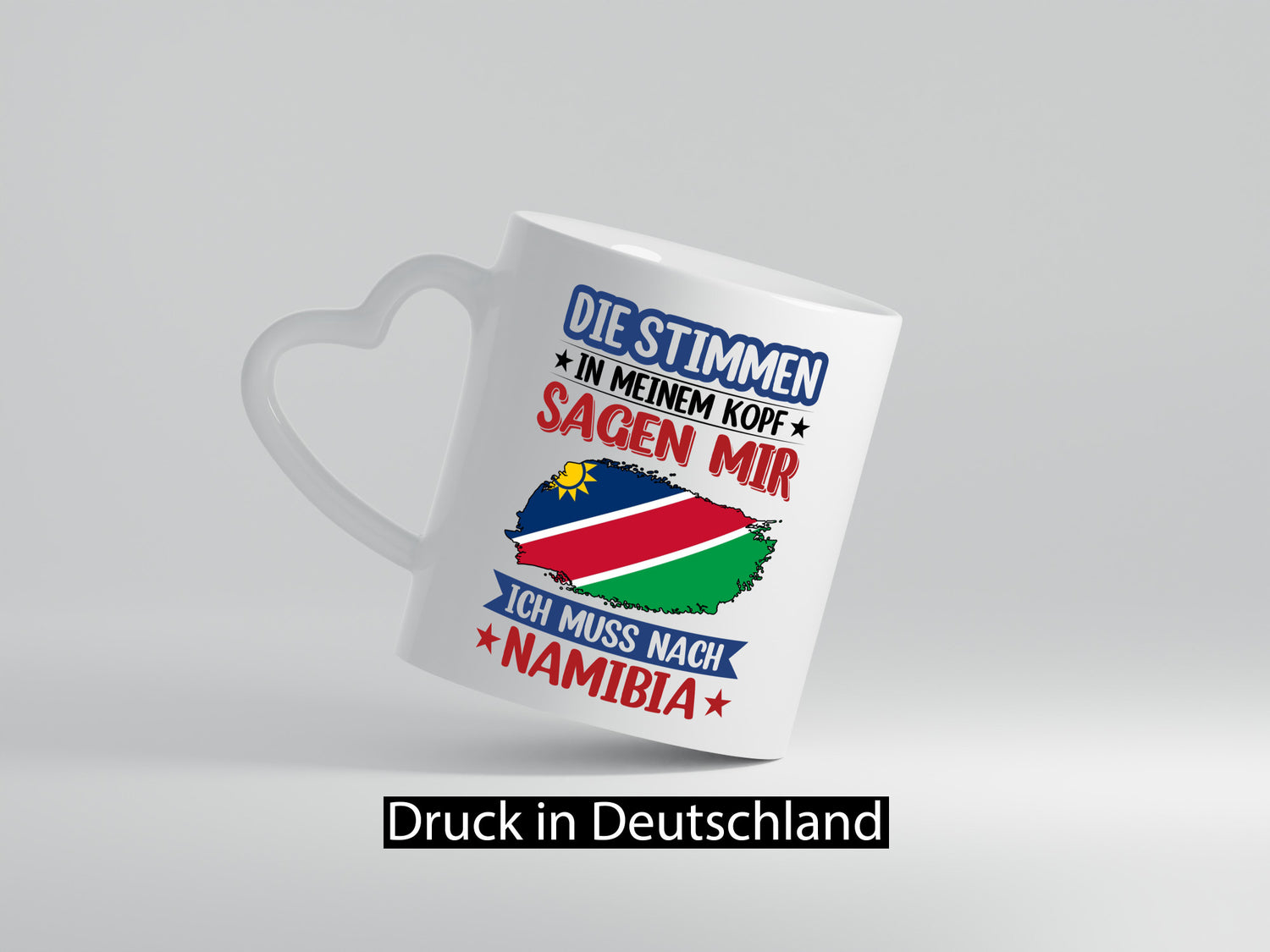 Namibia | Urlaub Stimmen in meinem Kopf Traumland Humor Geschenkidee Tasse
