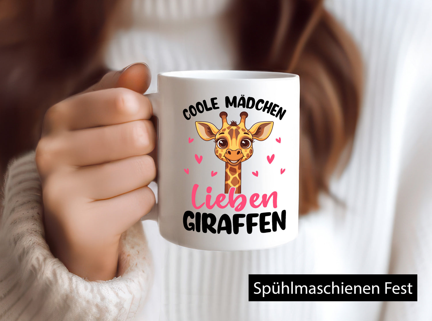 Coole Mädchen lieben Giraffen | Giraffen Geschenk Humor Geschenkidee lustig