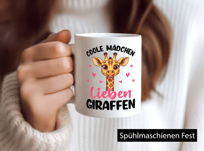 Coole Mädchen lieben Giraffen | Giraffen Geschenk Humor Geschenkidee lustig