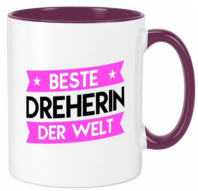 Beste Dreherin | Fräser Dreher lustiger Spruch Geschenk Humor Geschenkidee Tasse