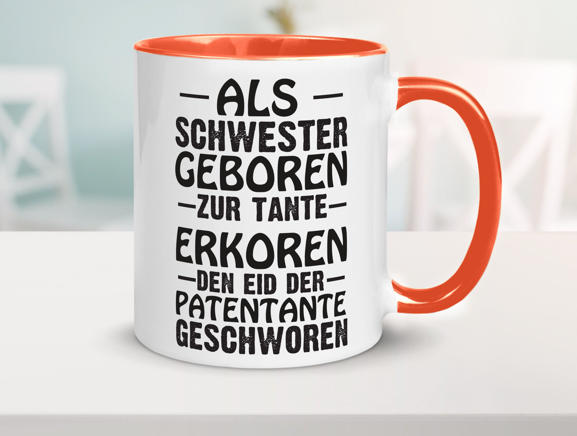 Eid der Patentante | Tante Tasse Schwester Humor lustig Geschenkidee Geschenk