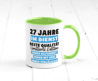 27 Jahre im Dienst | Jubiläum Arbeit v6 lustiger Spruch Geschenk Kollegen Büro
