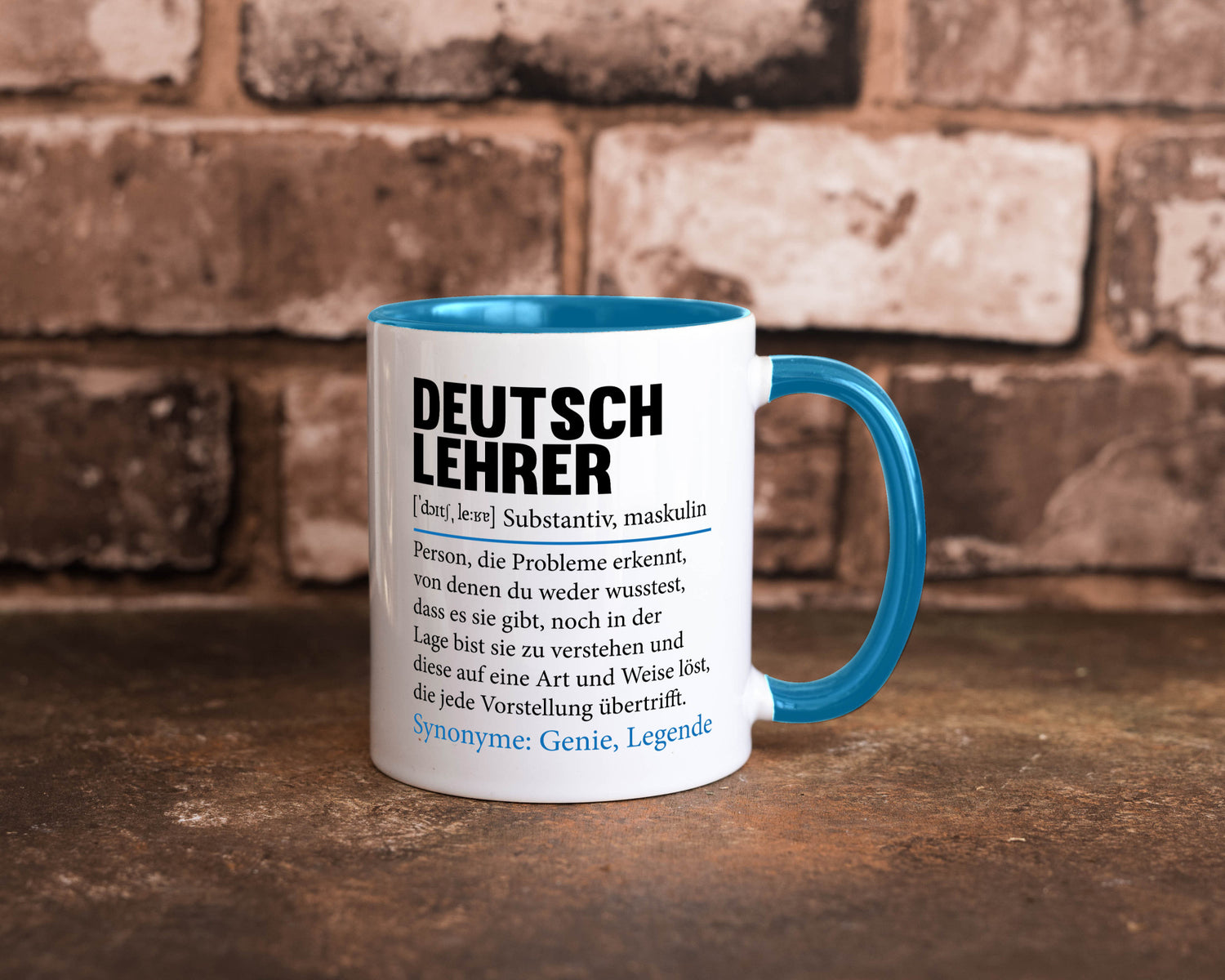 Deutschlehrer Spruch | Lehrer Schule Humor lustig Geschenkidee Geschenk Tasse