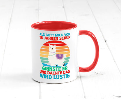 18. Geburtstag | 18 Jahre Gut Schuf mich Lama v2 Geschenk Geschenkidee lustiger