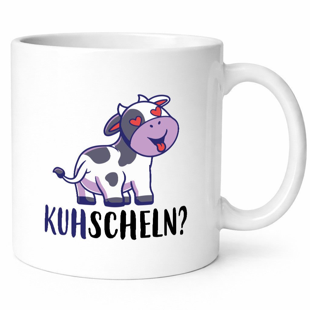 Kuhscheln | Kuh Kuscheln Paar Geschenk Humor Geschenkidee lustiger Spruch Tasse