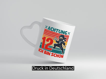 12. Geburtstag | 12 Jahre Ninja Kindergeburtstag lustiger Spruch Geschenk
