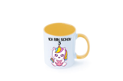 3. Geburtstag | Ich bin schon 3 Jahre Einhorn Mädchen lustig Geschenkidee