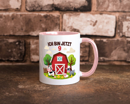 9. Geburtstag | 8 Jahre Bauernhof und Tiere Humor Geschenkidee Tasse