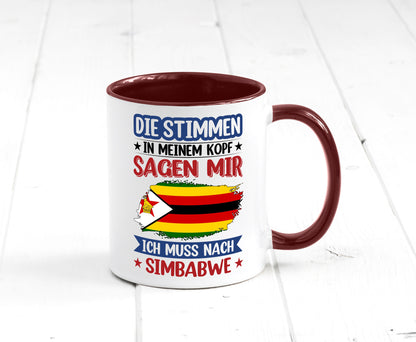 Simbabwe | Urlaub Stimmen in meinem Kopf Traumland v2 Geschenk Humor