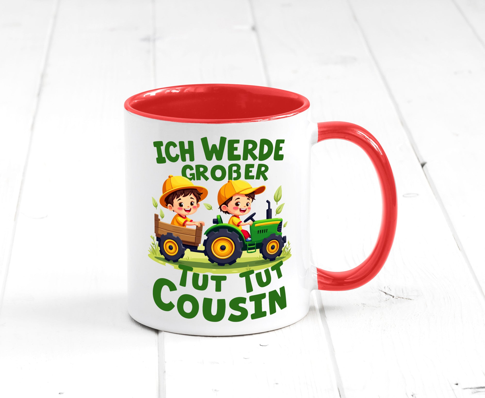 Ich werde Großer Cousin | Familie Bauer lustiger Spruch Geschenk Geschenkidee