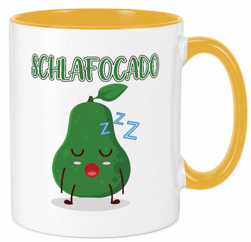 Schlafocado | Müde Avocado ich will noch Schlafen lustiger Spruch Geschenk Tasse
