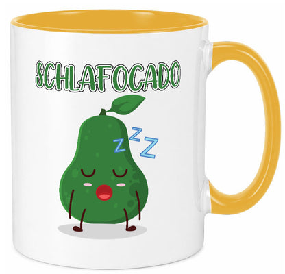 Schlafocado | Müde Avocado ich will noch Schlafen lustiger Spruch Geschenk Tasse