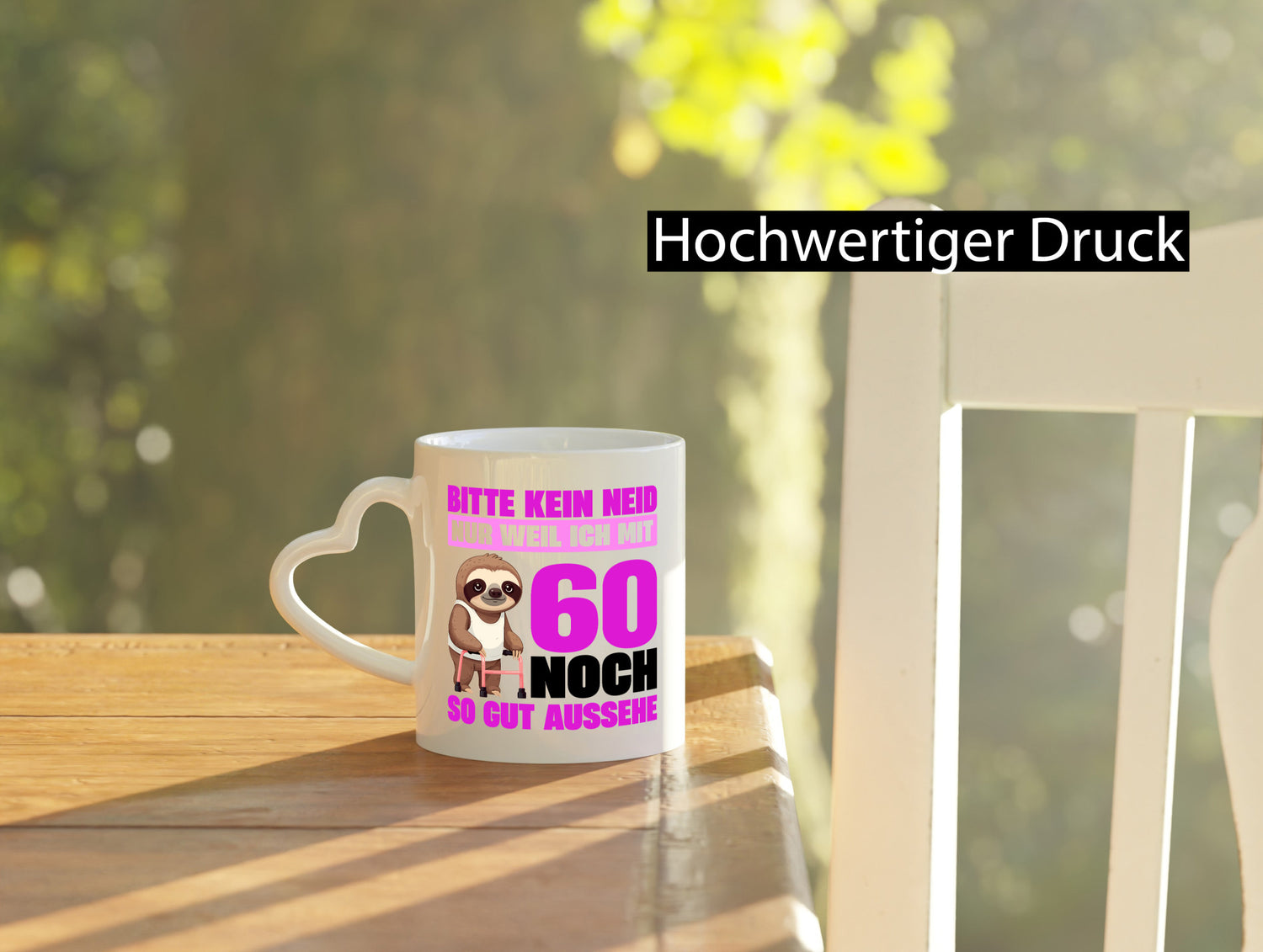 60. Geburtstag | Bitte kein neid Faultier 60 Jahre v2 Geschenk Geschenkidee