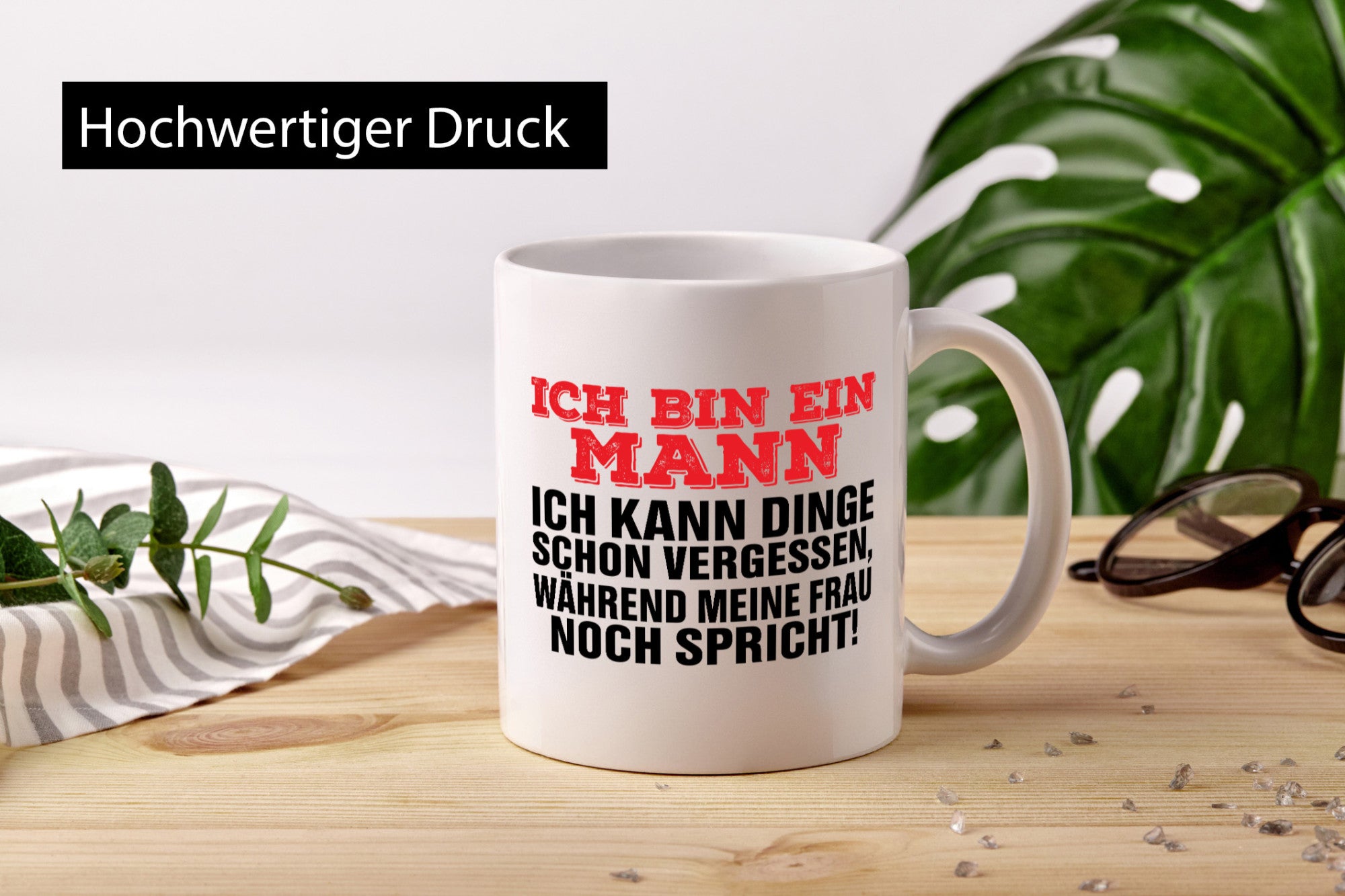 Ich bin ein Mann | Zuhören Dinge Vergessen Ehefrau Humor Geschenkidee Tasse