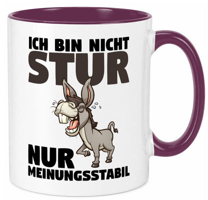 Sturer Esel | Sturkopf Tasse Dickkopf Spruch Humor lustiger Geschenk