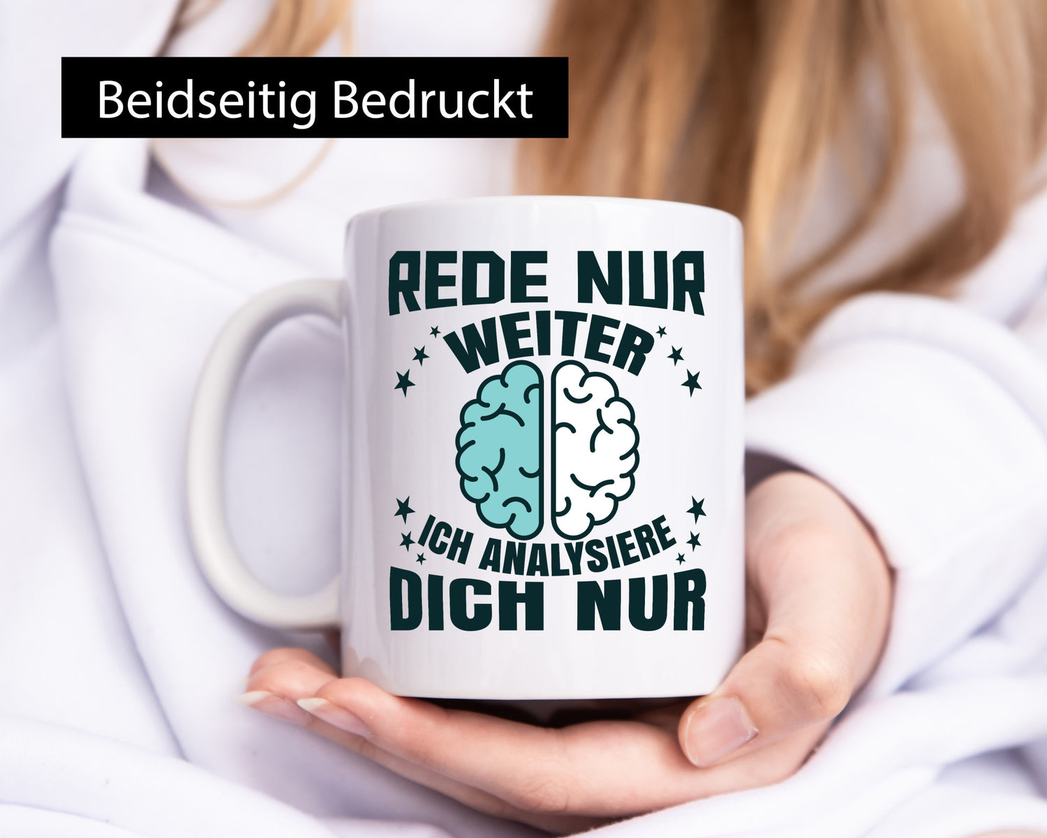 Rede nur weiter ich Analysiere dich Geschenkidee Humor Tasse