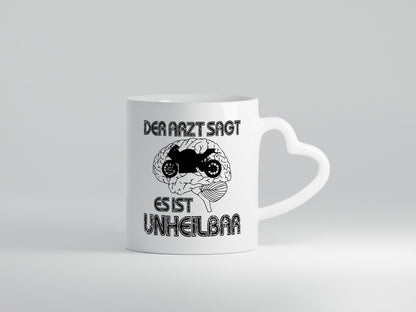 Unheilbar | Motorrad Biker lustig Humor Geschenkidee Geschenk Tasse