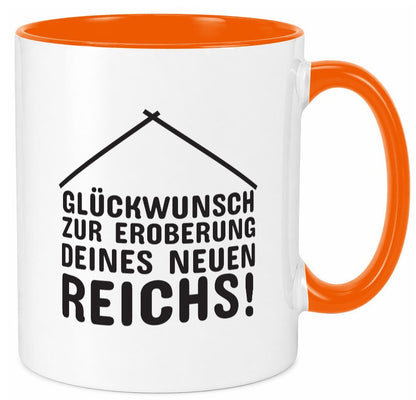 Neue Wohnung | Hausbesitzer Tasse Umzug Eigenheim Humor Geschenkidee