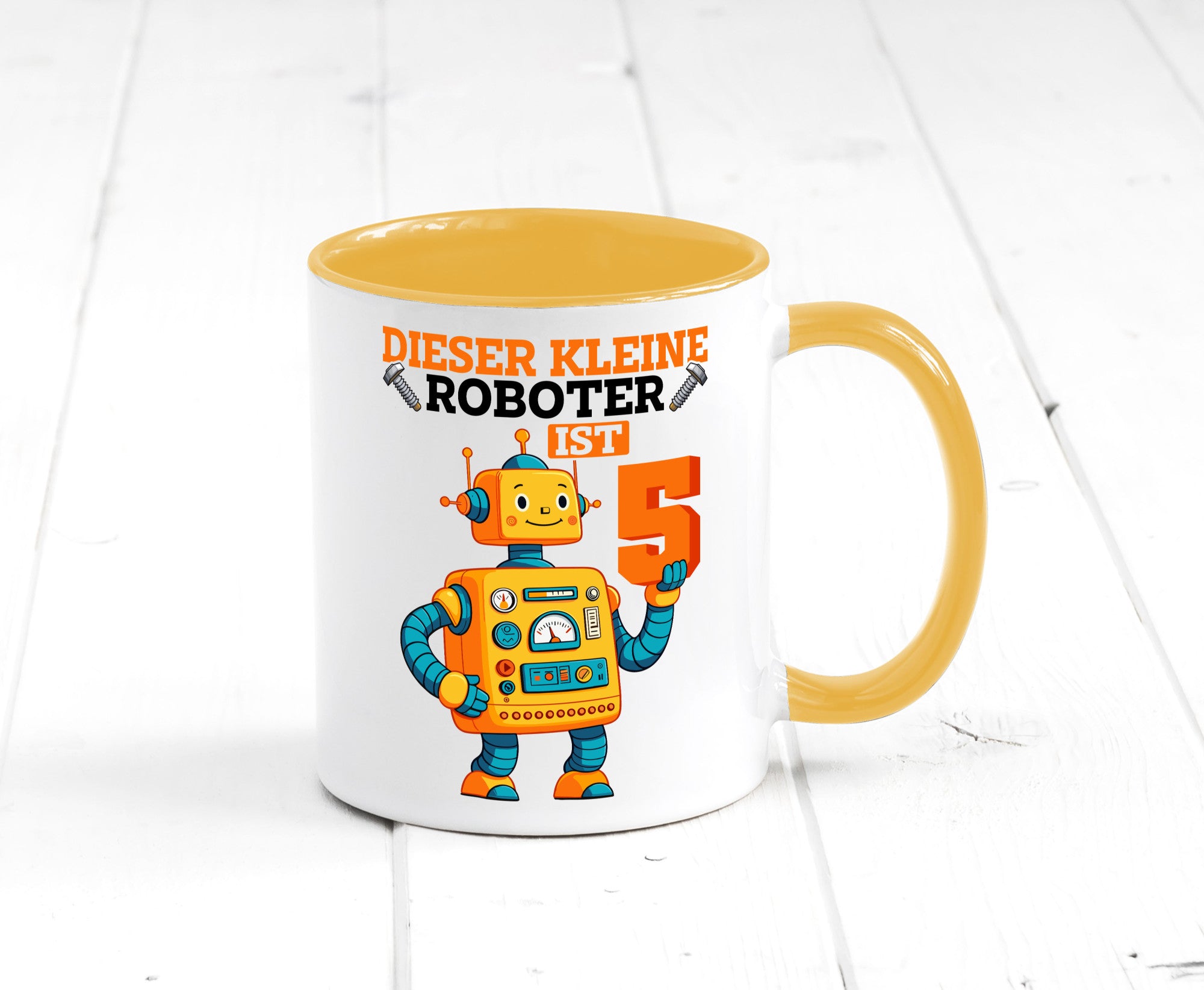 5. Geburtstag | 5 Jahre Roboter Junge lustiger Spruch Geschenk Geschenkidee