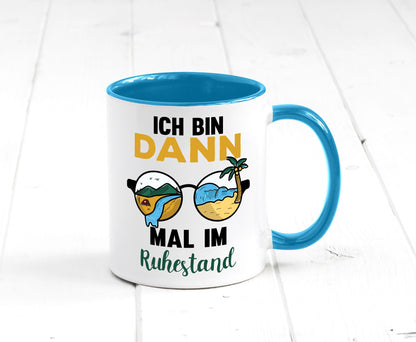 Bin dann mal im Ruhestand | Sonnenbrille Palme Meer lustig Jubiläum Geschenk