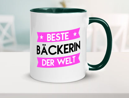 Beste Bäckerin | Bäckerei Frauen Backen lustig Humor Geschenkidee Geschenk Tasse
