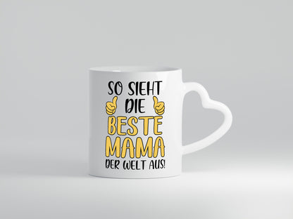 Beste Mama der Welt | Daumen hoch Geschenk Familie Geschenkidee lustiger Spruch