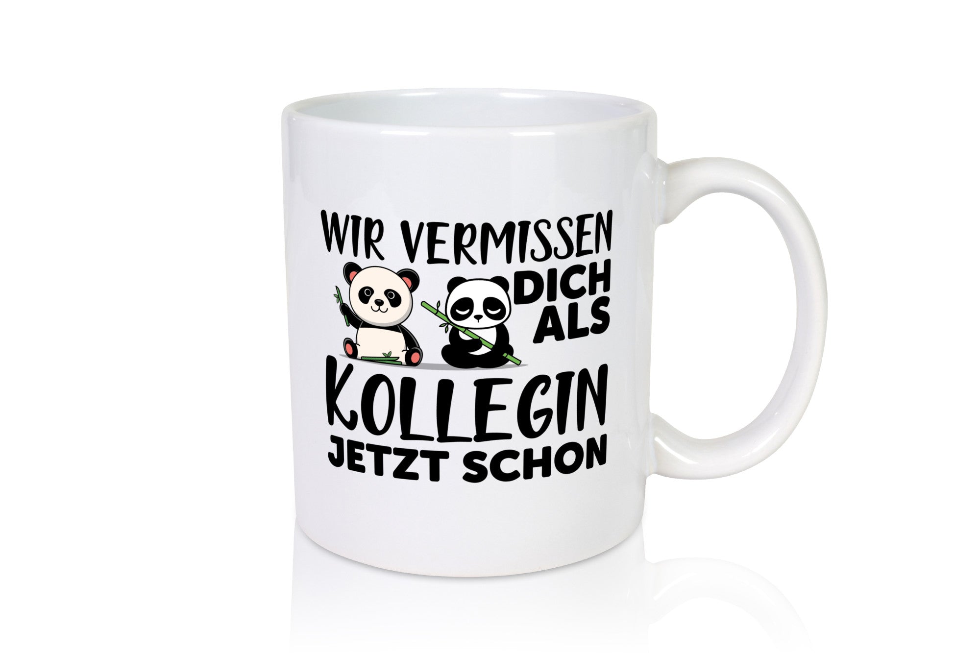 Kollegin Abschiedsgeschenk | Büro Tasse Pandas Humor Arbeit Kollegen