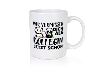 Kollegin Abschiedsgeschenk | Büro Tasse Pandas Humor Arbeit Kollegen